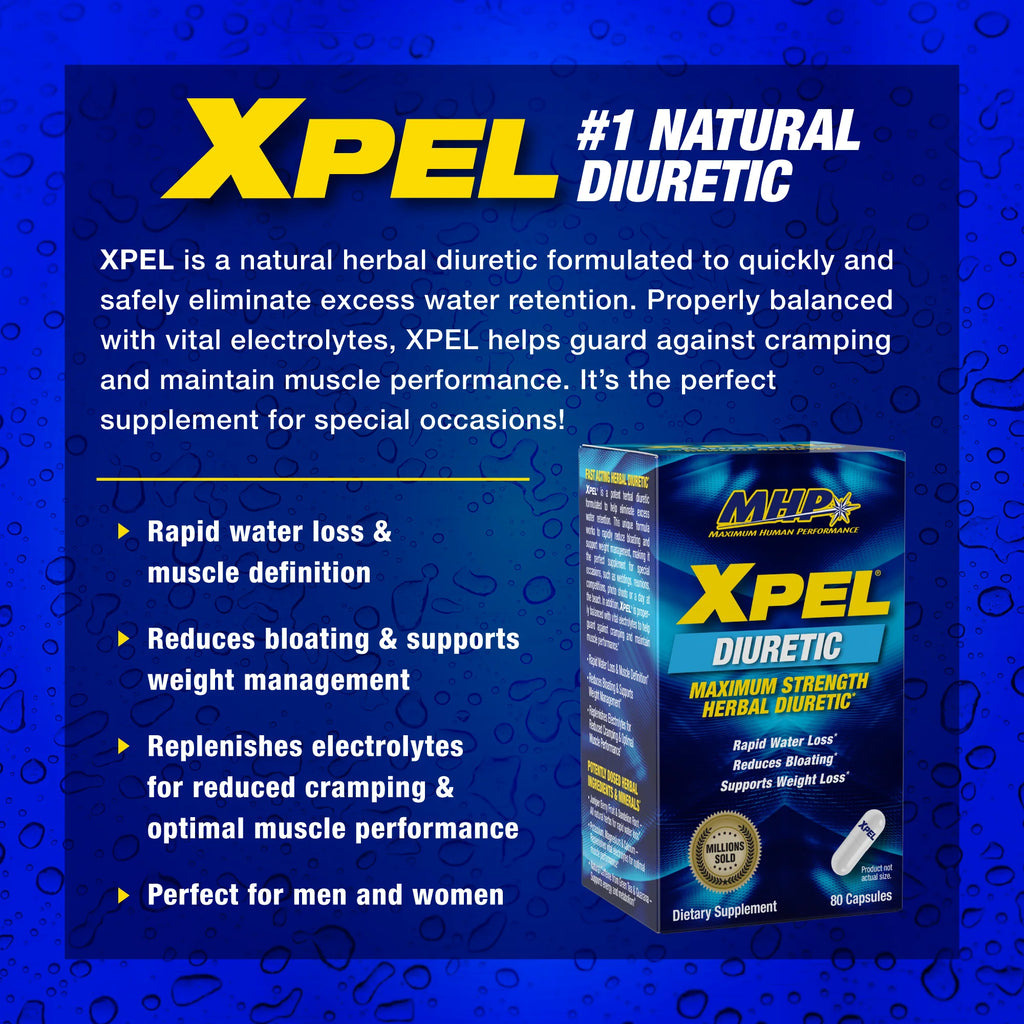 MHP XPEL DIURETIC 80 CAPSULES | BEST HERBAL DIURETIC IN THE WORLD
